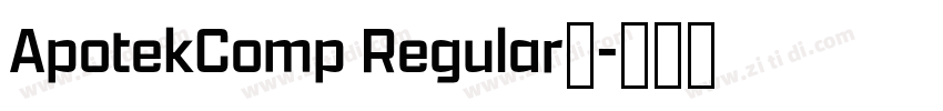 ApotekComp Regular◆字体转换